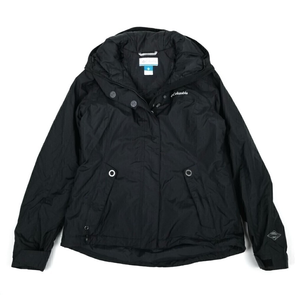Columbia OmniTech Waterproof Hoodie Windbreaker Snow Jacket Small Black Gorpcore